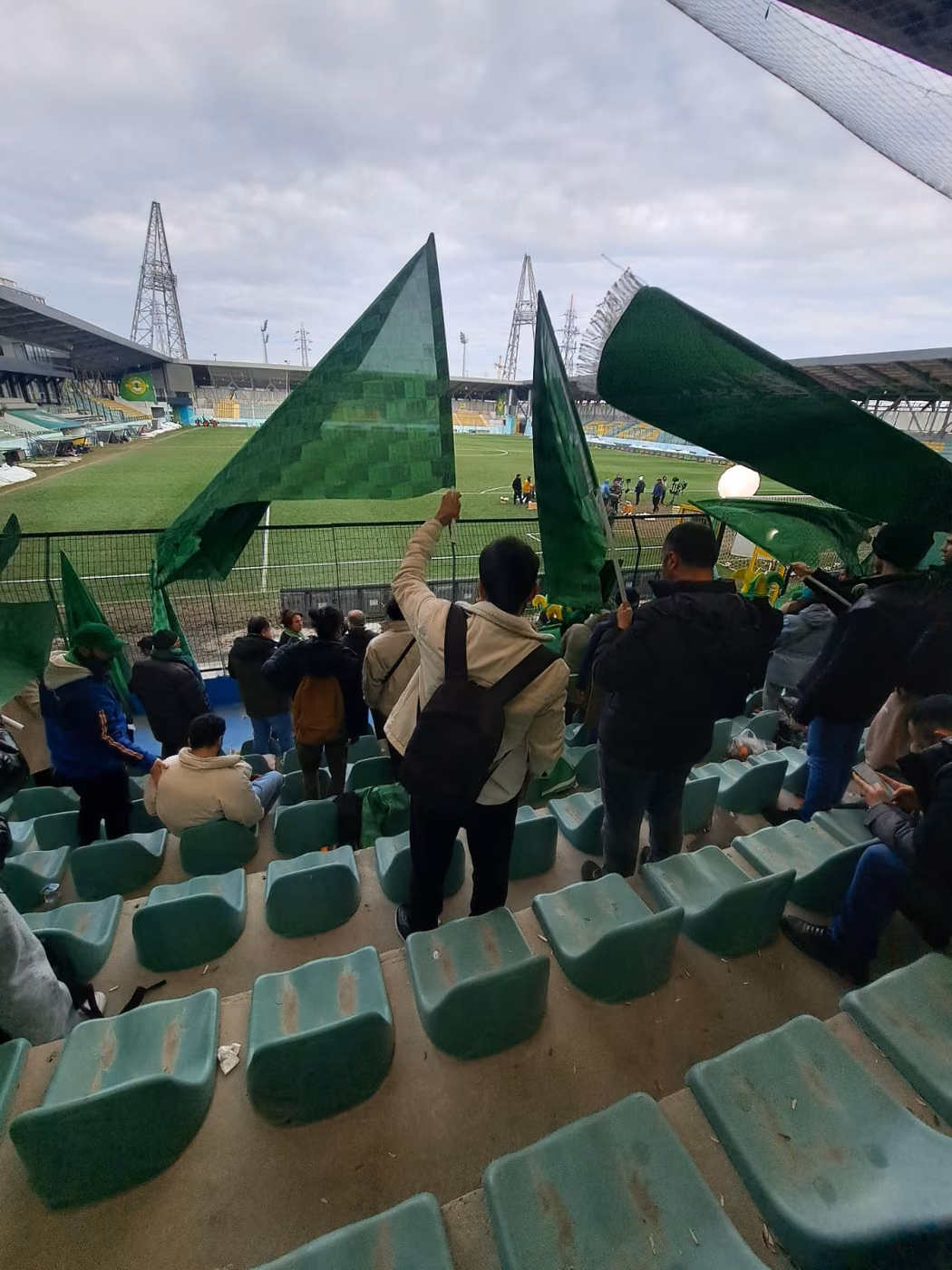Tribün sahnesi çekiminden