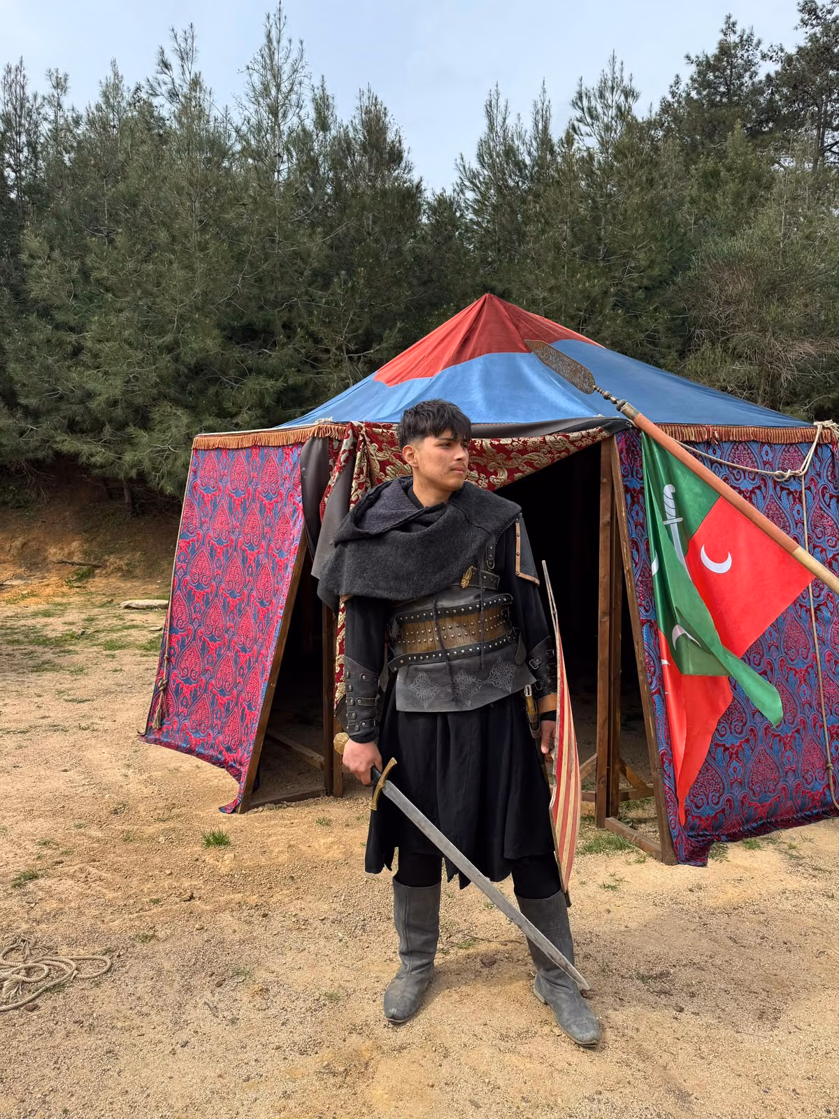 Tarihi dizi çadır sahnesi
